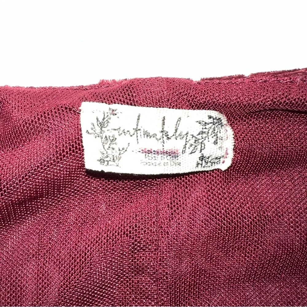 Free People Intimately Whimsical Velvet Burnout Mini Dress Size Small Fairy - Picture 6 of 9